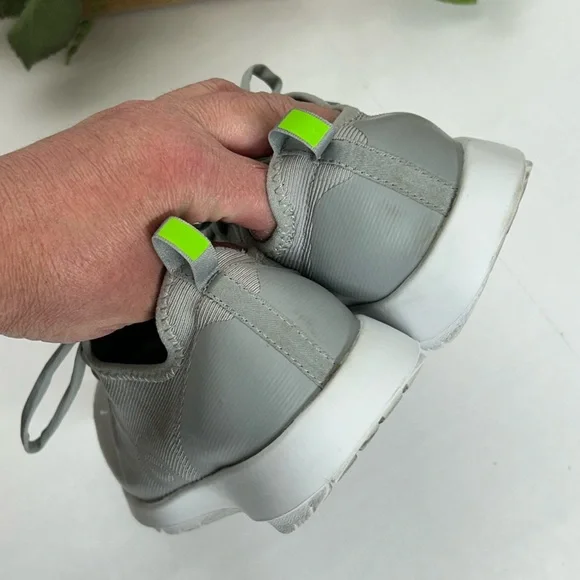 OOFOS Gray Athletic Sneakers with Green Insole - Picture 3 of 5